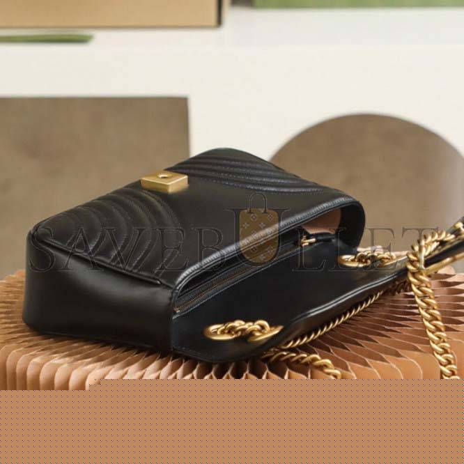 G*u*i  marmont small matelasse shoulder bag 443497 (26*14*7cm)